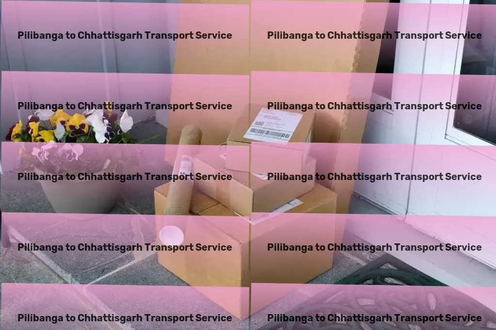 Pilibanga to Chhattisgarh Transport Heavy equipment movers