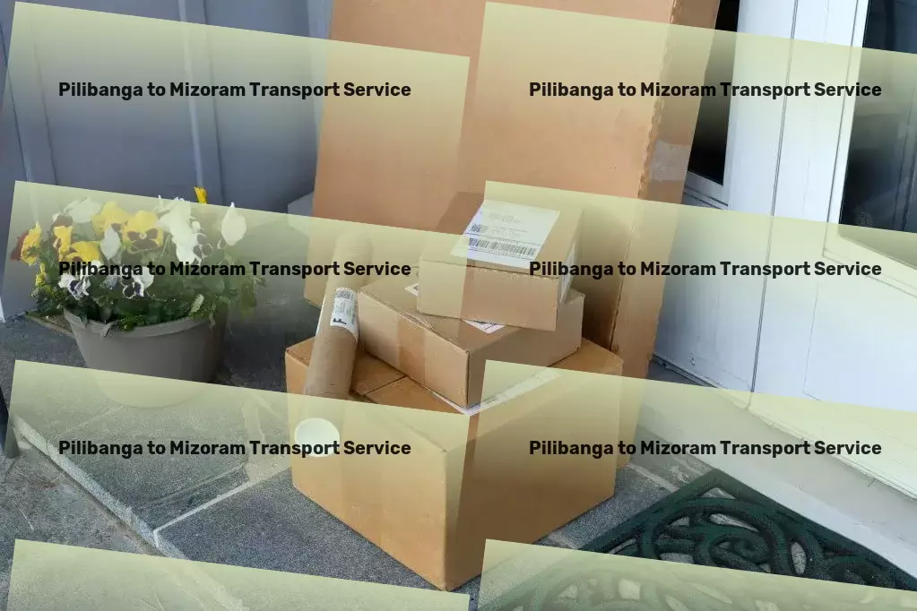 Pilibanga to Mizoram Transport International freight logistics