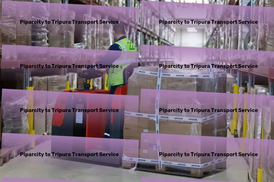 Piparcity to Tripura Transport Industrial freight forwarding