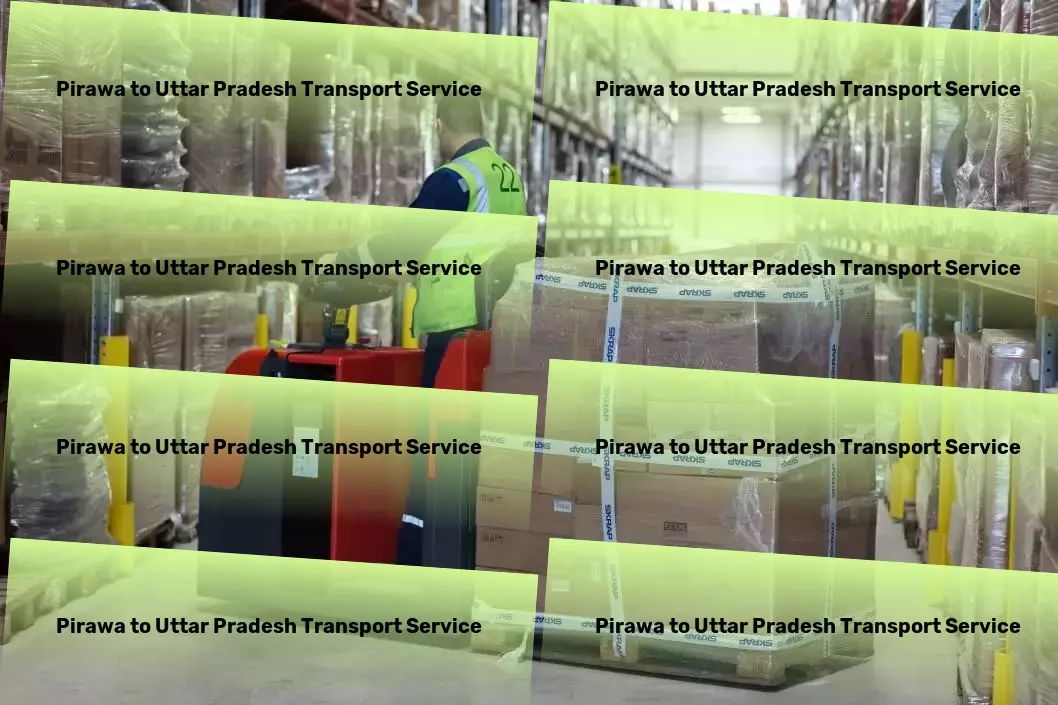 Pirawa to Uttar Pradesh Transport Less than truckload logistics