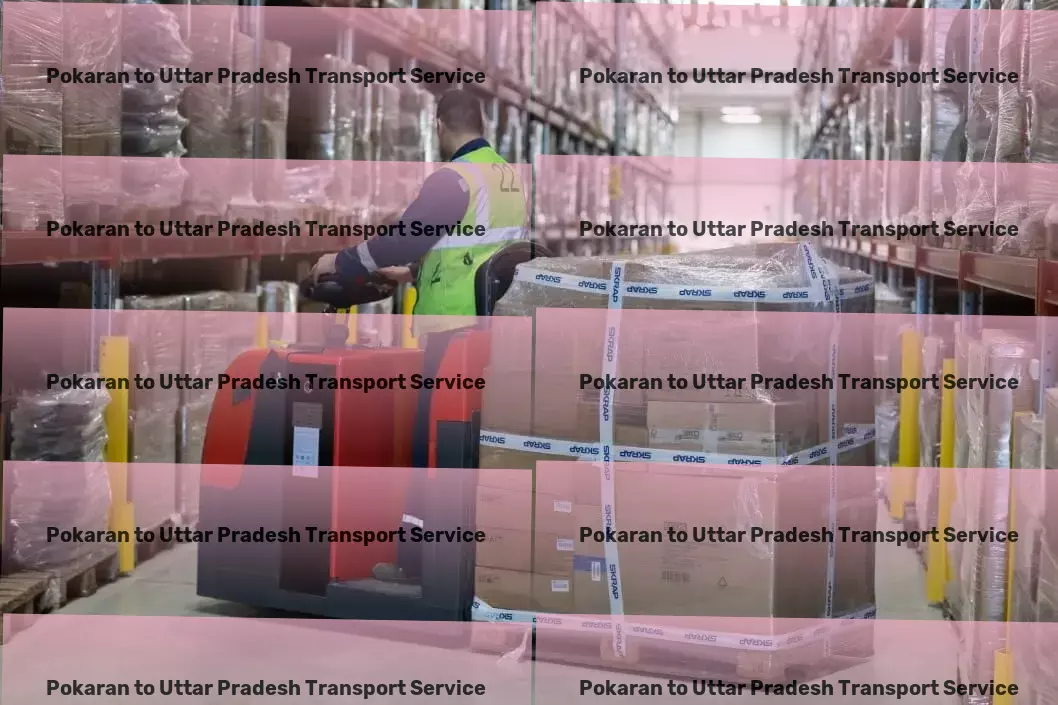 Pokaran to Uttar Pradesh Transport Specialized package delivery