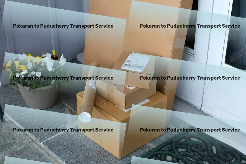 Pokaran to Puducherry Transport Quick cargo services