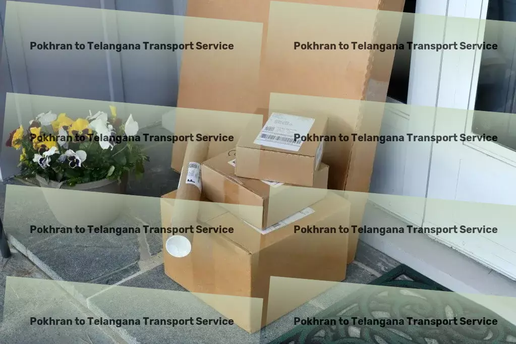 Pokhran to Telangana Transport High-volume goods shipment