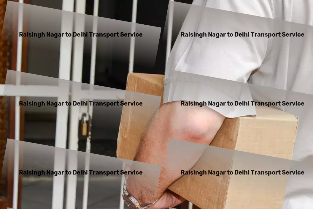 Raisingh Nagar to Delhi Transport Simplifying complex challenges with tech solutions. - Integrated goods shipment services