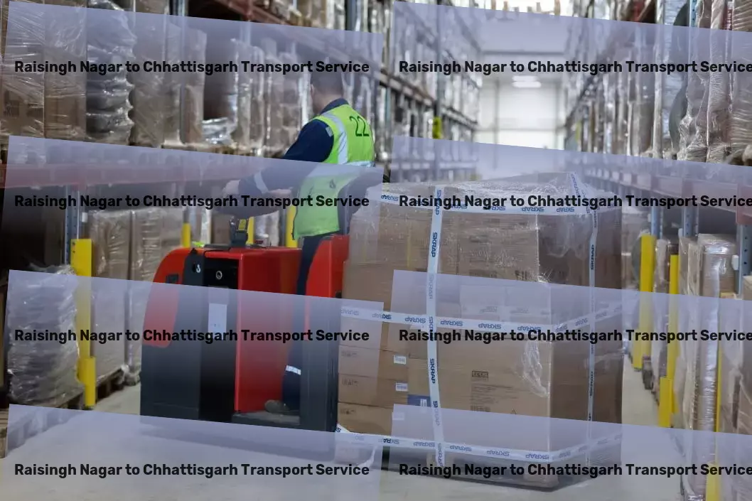 Raisingh Nagar to Chhattisgarh Transport Heavy goods logistics