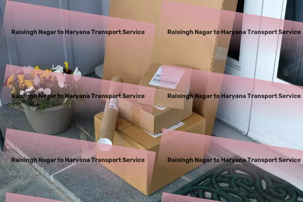 Raisingh Nagar to Haryana Transport Leading the charge in revolutionizing goods movement! - Express road cargo