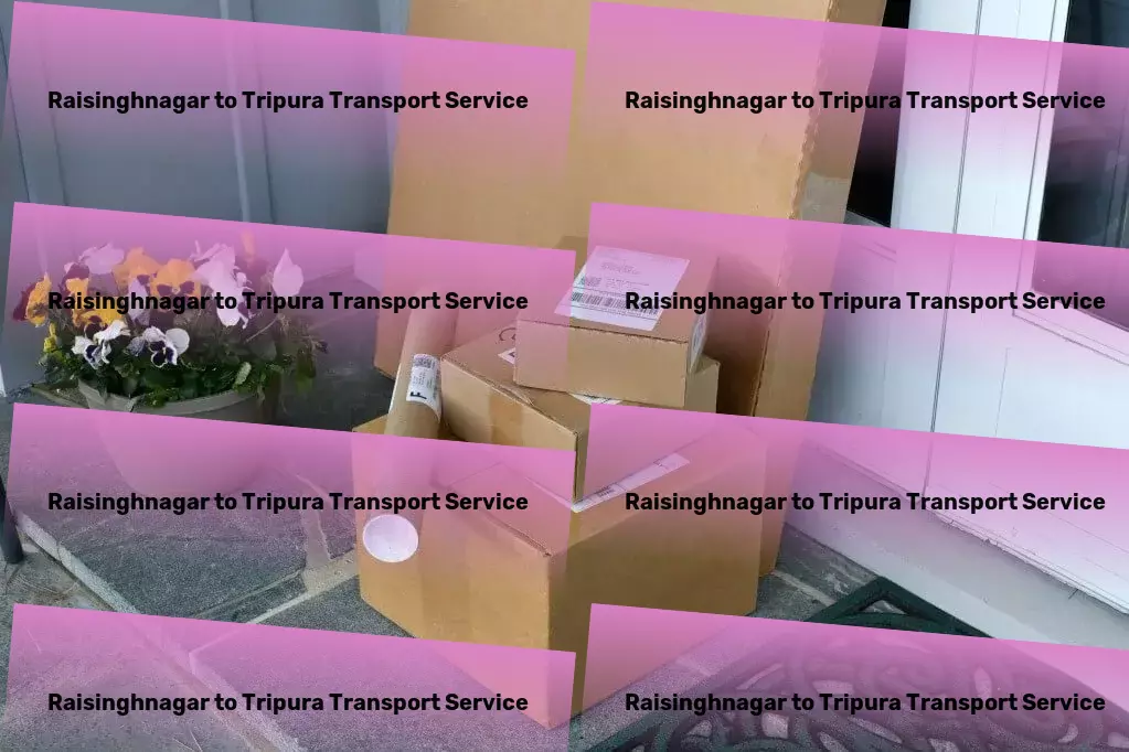 Raisinghnagar to Tripura Transport Redefining convenience with our digital services! - Express goods shipment solutions