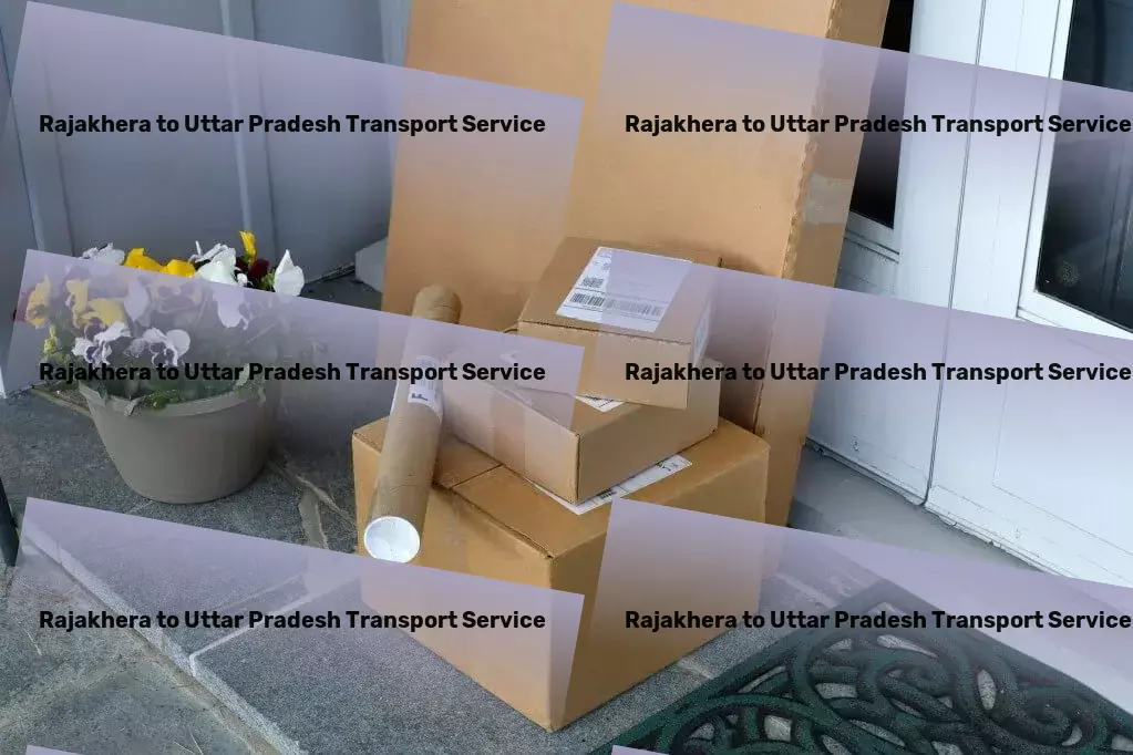 Rajakhera to Uttar Pradesh Transport Specialized goods shipment